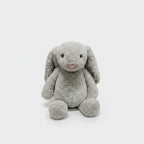 Soft Grey Plush Bunny Stuffed Animal Toy