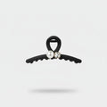 Black Pearl And Rhinestone Hair Claw Clip