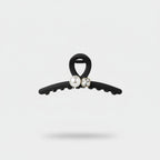 Black Pearl And Rhinestone Hair Claw Clip