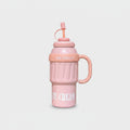 Pink Ice Cream Tumbler With Straw Handle