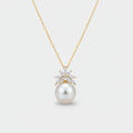 Pearl Star Pendant Gold Chain Necklace