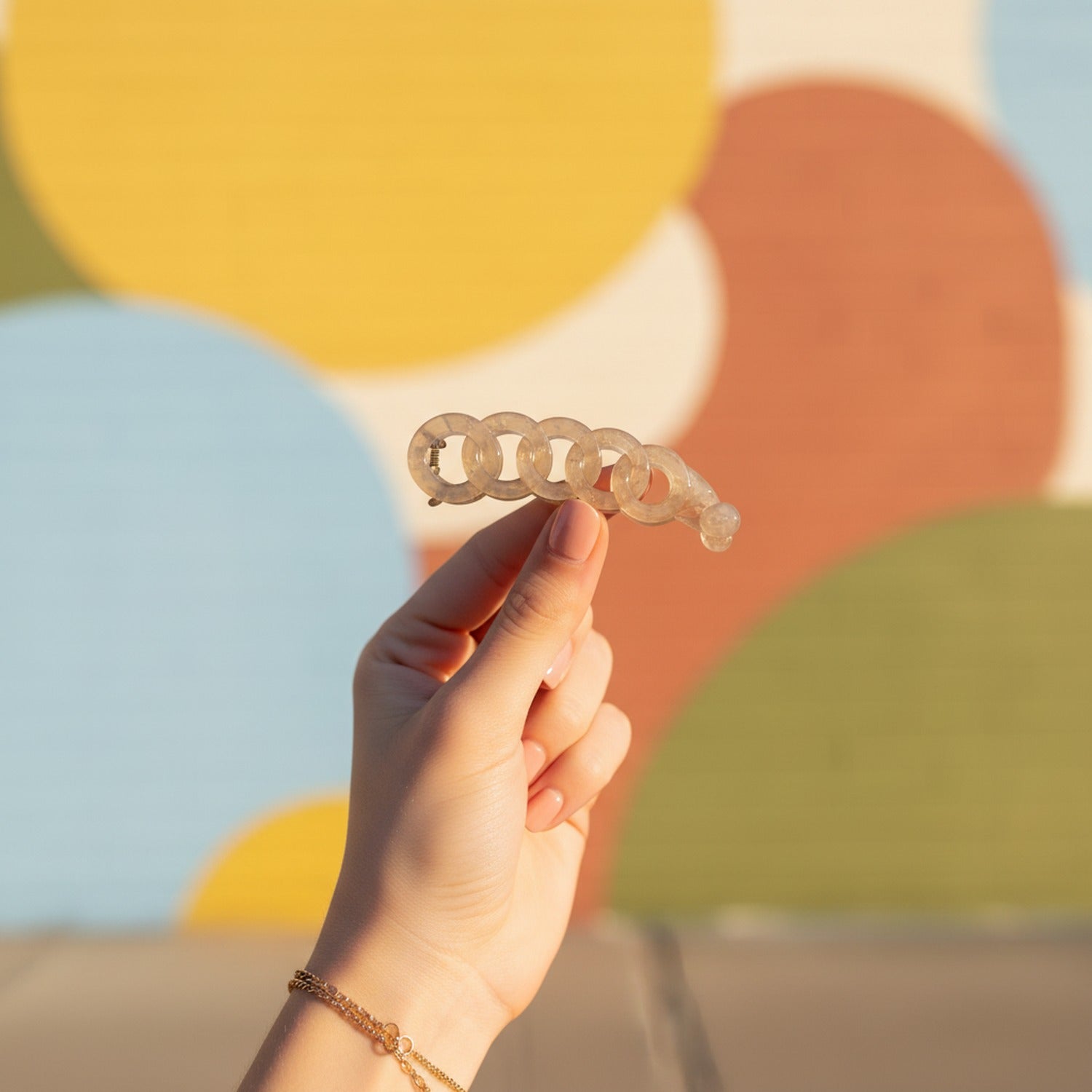 Twisted Spiral Clear Acrylic Hair Claw