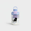 Black Cat Paw Print Water Bottle With Handle