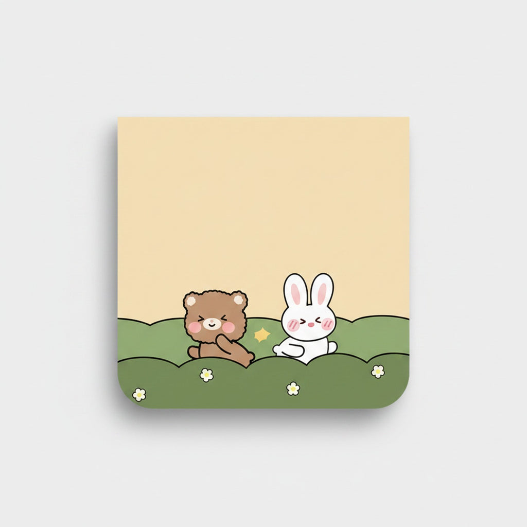 Cute Bear Bunny Sticky Notes Pad