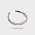 Pearl Beaded Padded Headband Blush
