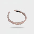 Pearl Beaded Padded Headband Blush