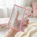 Holographic Star Spiral Notebook With Elastic Closure