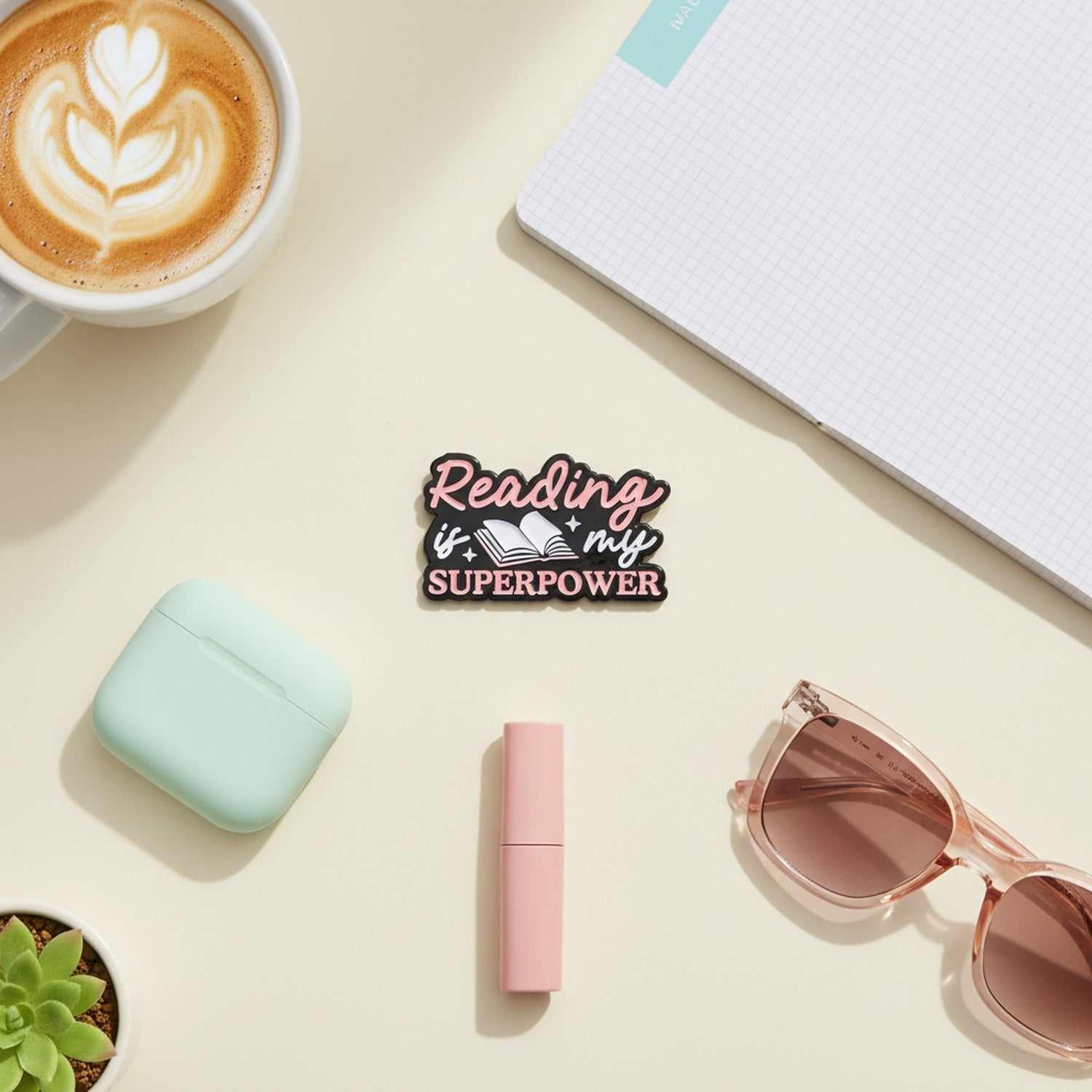 Reading Is My Superpower Sticker With Stars