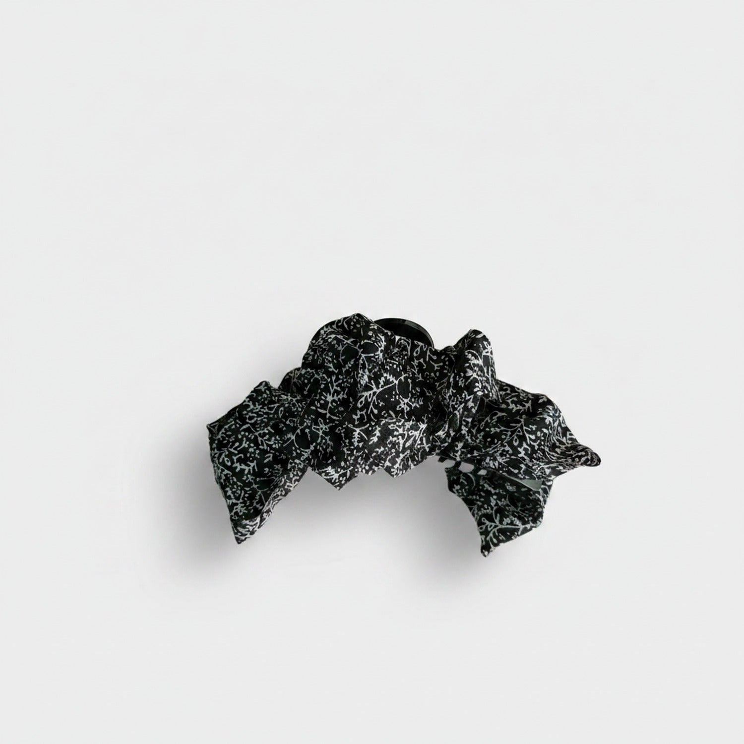 Black Textured Lace Hair Claw Clip