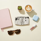 Speckled Knit Headband White Black Flecked
