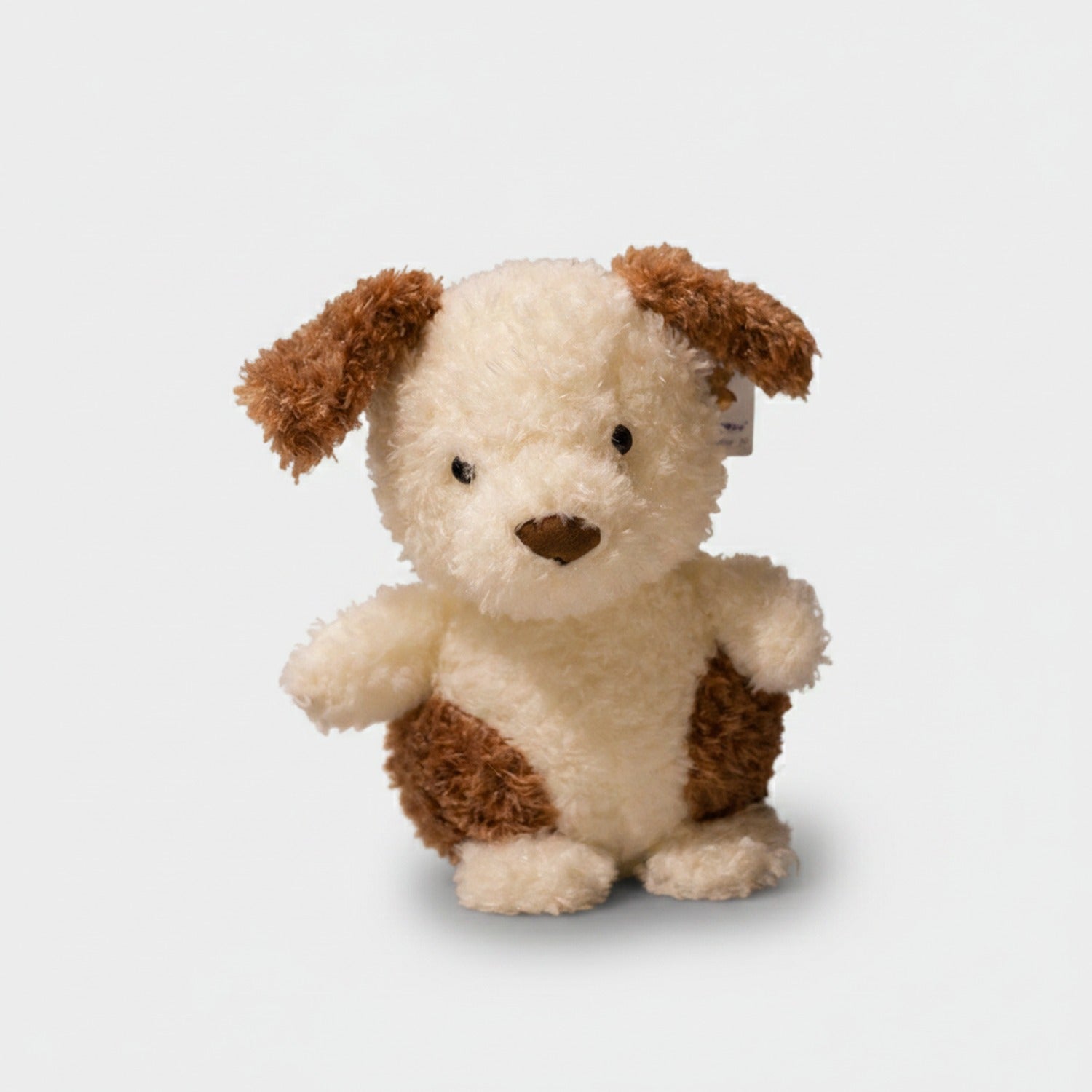 Cream And Brown Floppy Ear Plush Puppy Toy