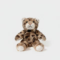 Leopard Print Plush Teddy Bear With Bow