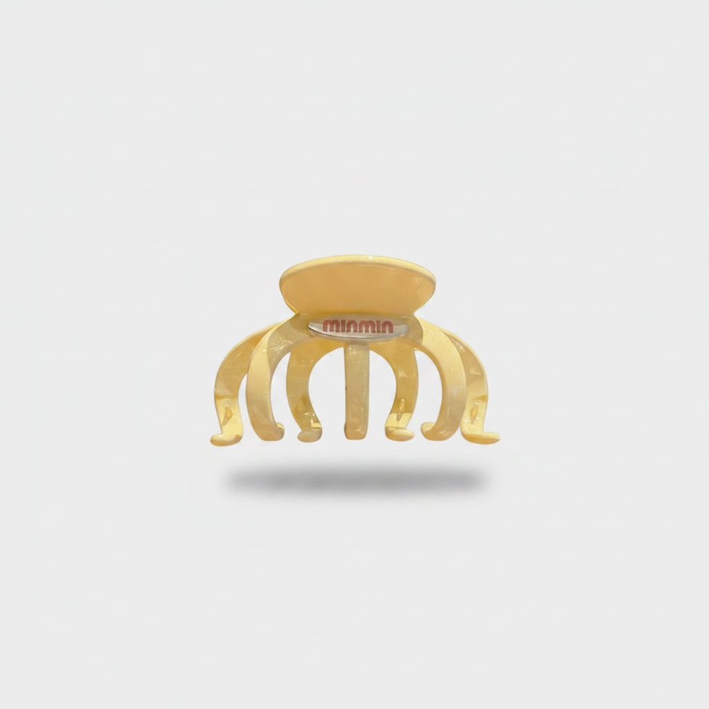 Golden Pearl Octopus Hair Claw Clip