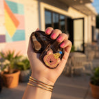 Brown Plaid Bear Party Hair Claw Clip