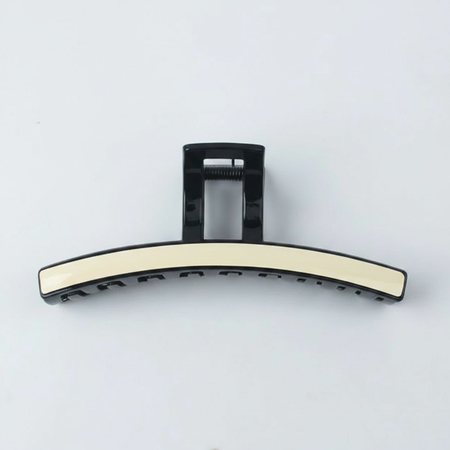 Pink Curved Hair Claw Clip with Grip Teeth