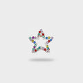 Rainbow Rhinestone Star Hair Claw Clip