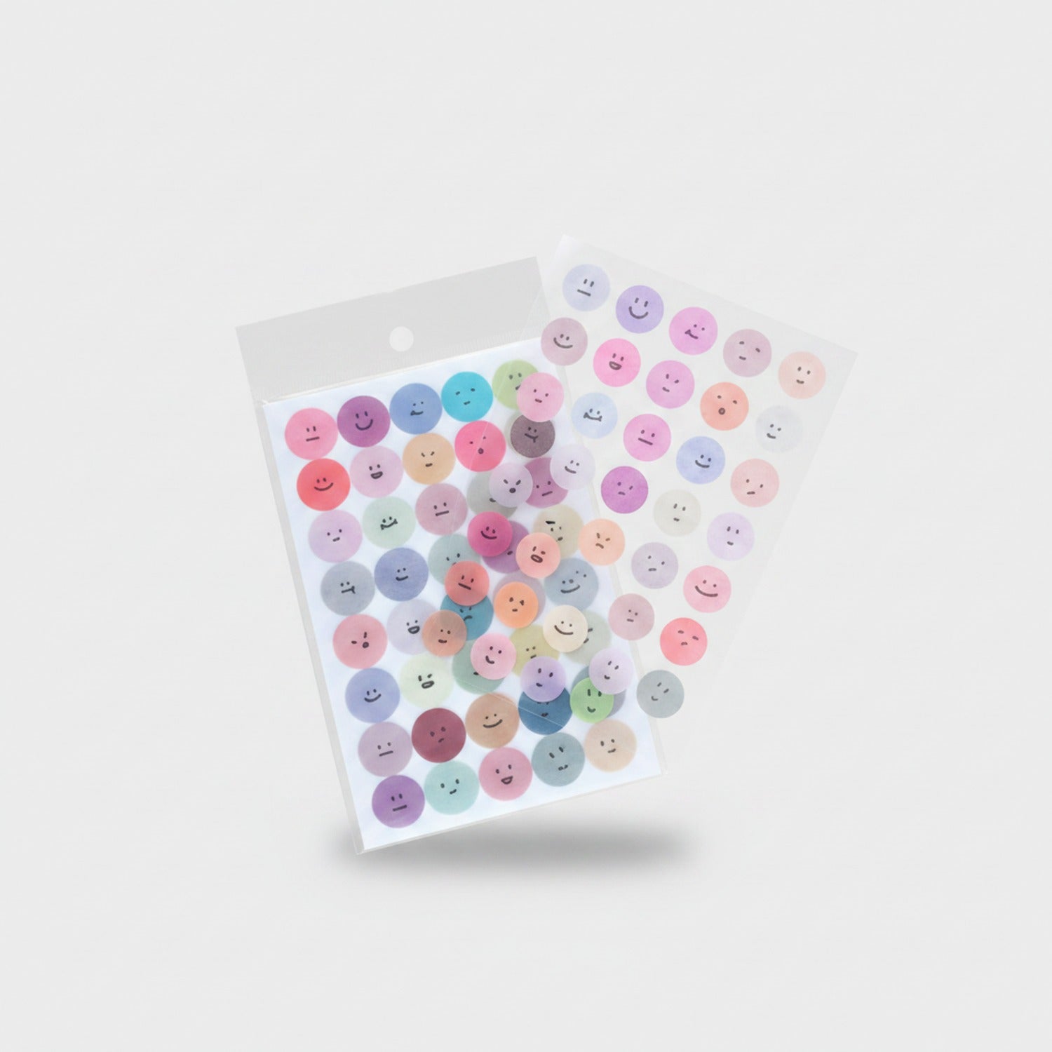 Smiley Face Sticker Sheet Pastel Colors