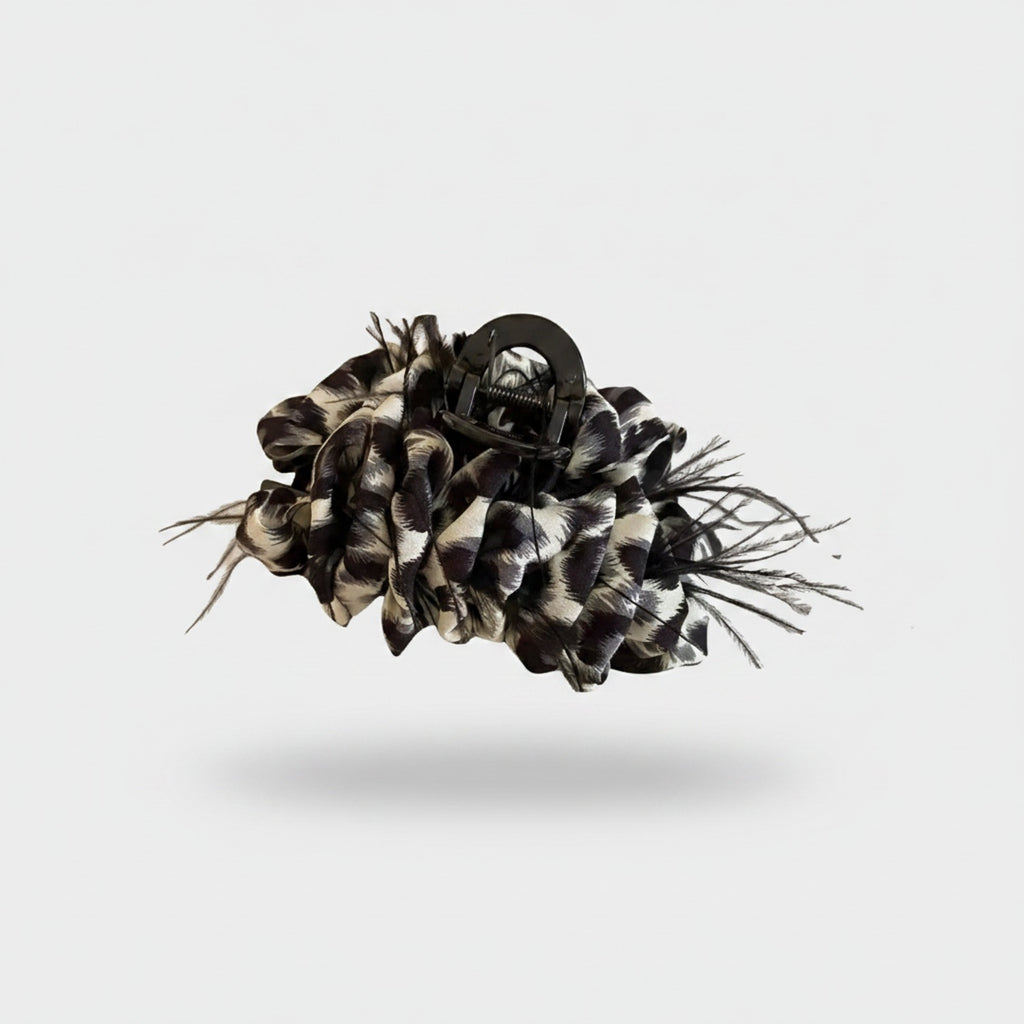 Black And White Tortoiseshell Hair Claw Clip