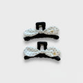 Polka Dot Bow Hair Claw Clip Set