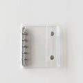 Clear Spiral Notebook With Metal Snap Closure