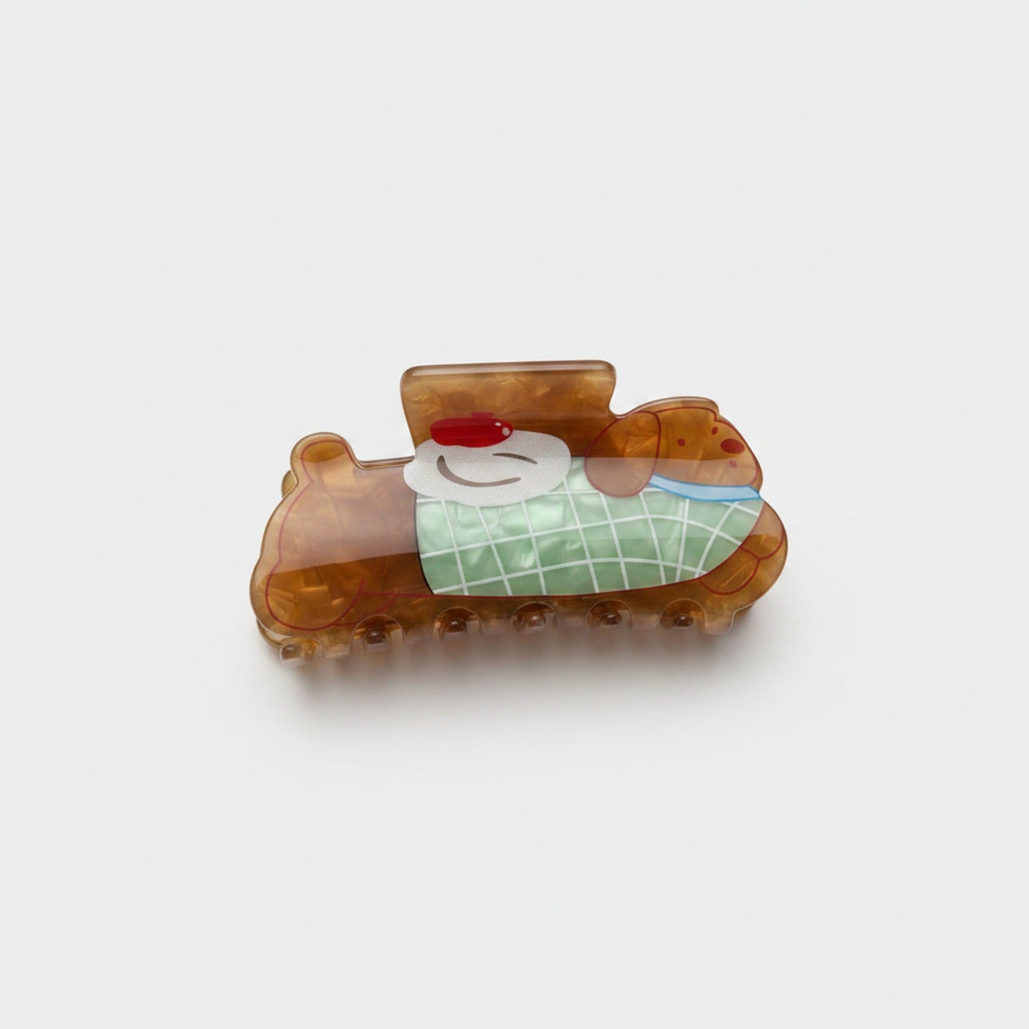 Amber Acrylic Sleeping Girl Hair Claw