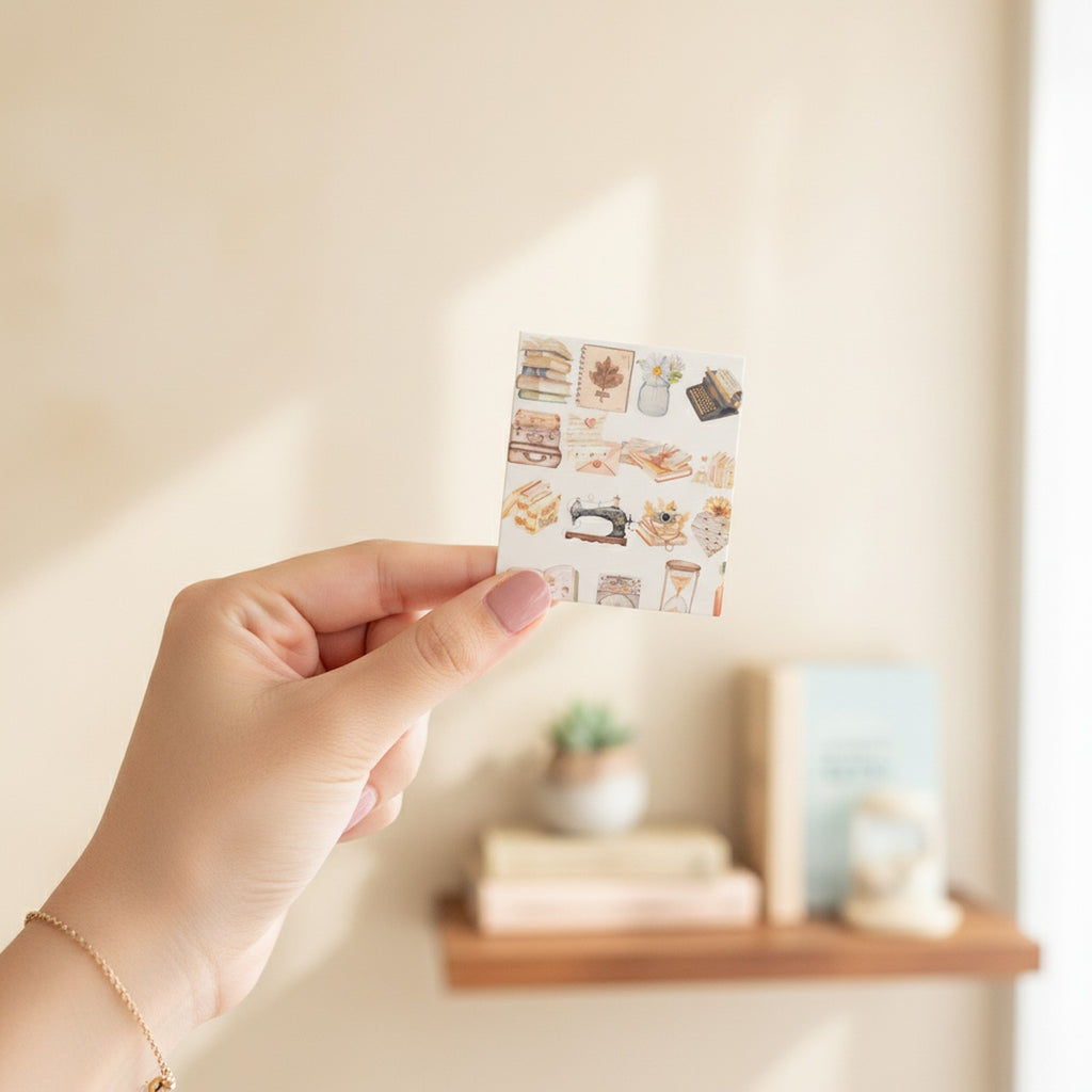 Vintage Aesthetic Sticker Sheet Collection Set