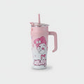 Pink Melody Cartoon Character Tumbler With Handle