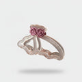 Rose Flower Hair Claw Clip Pink