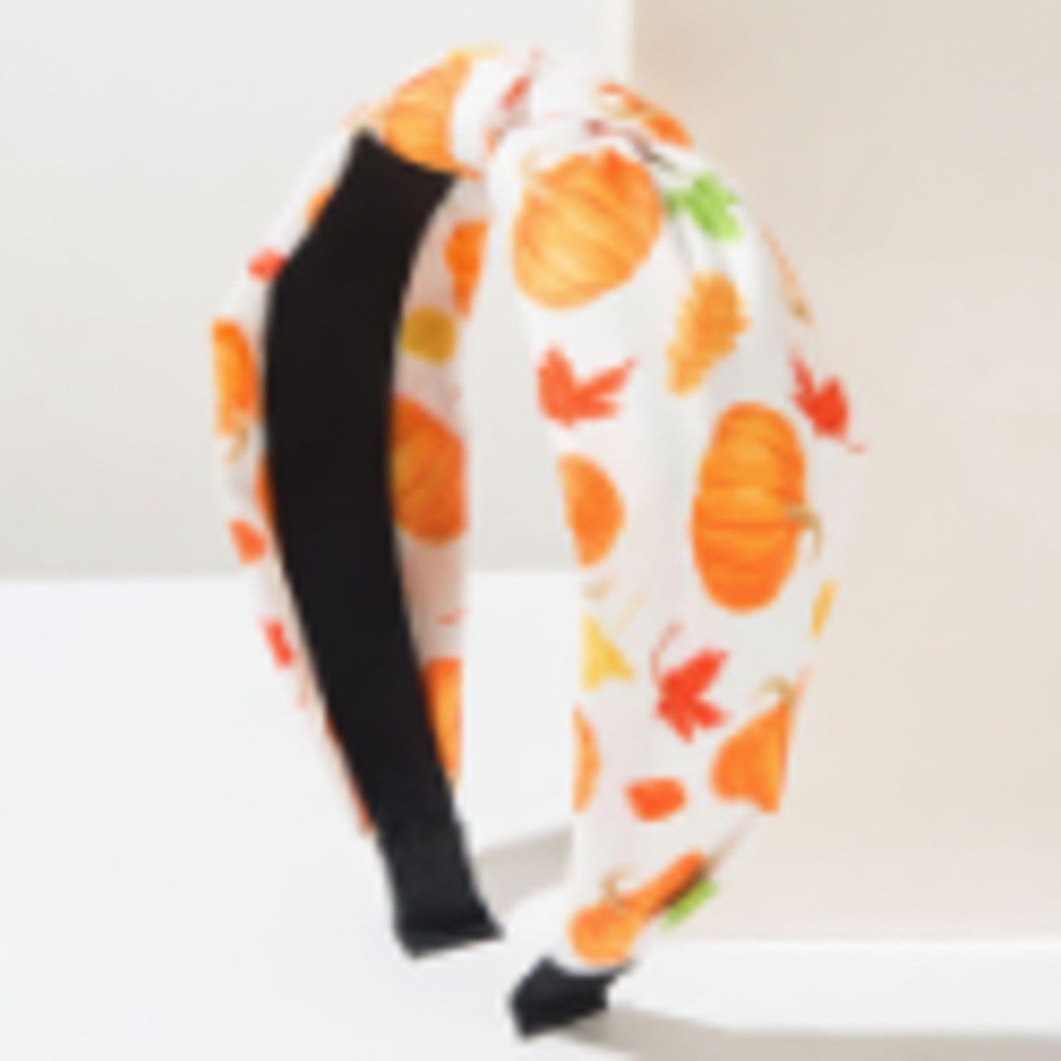 Autumn Leaves Padded Headband With Black Bow