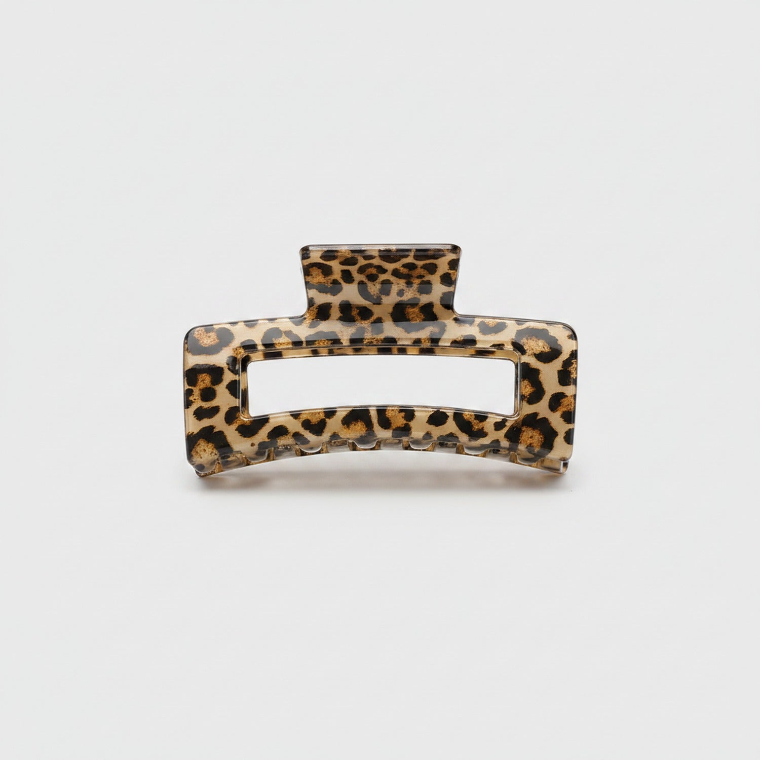 Leopard Print Gold Tortoiseshell Hair Claw Clip