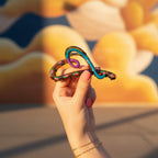 Colorful Rainbow Snake Hair Claw Clip