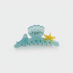 Turquoise Sea Shell Starfish Hair Claw Clip