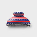 American Flag Stars Striped Hair Claw Clip