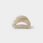 Cream Pearl Beaded Half-Moon Hair Claw