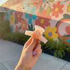 Citrus Slice Peach Pearl Hair Claw