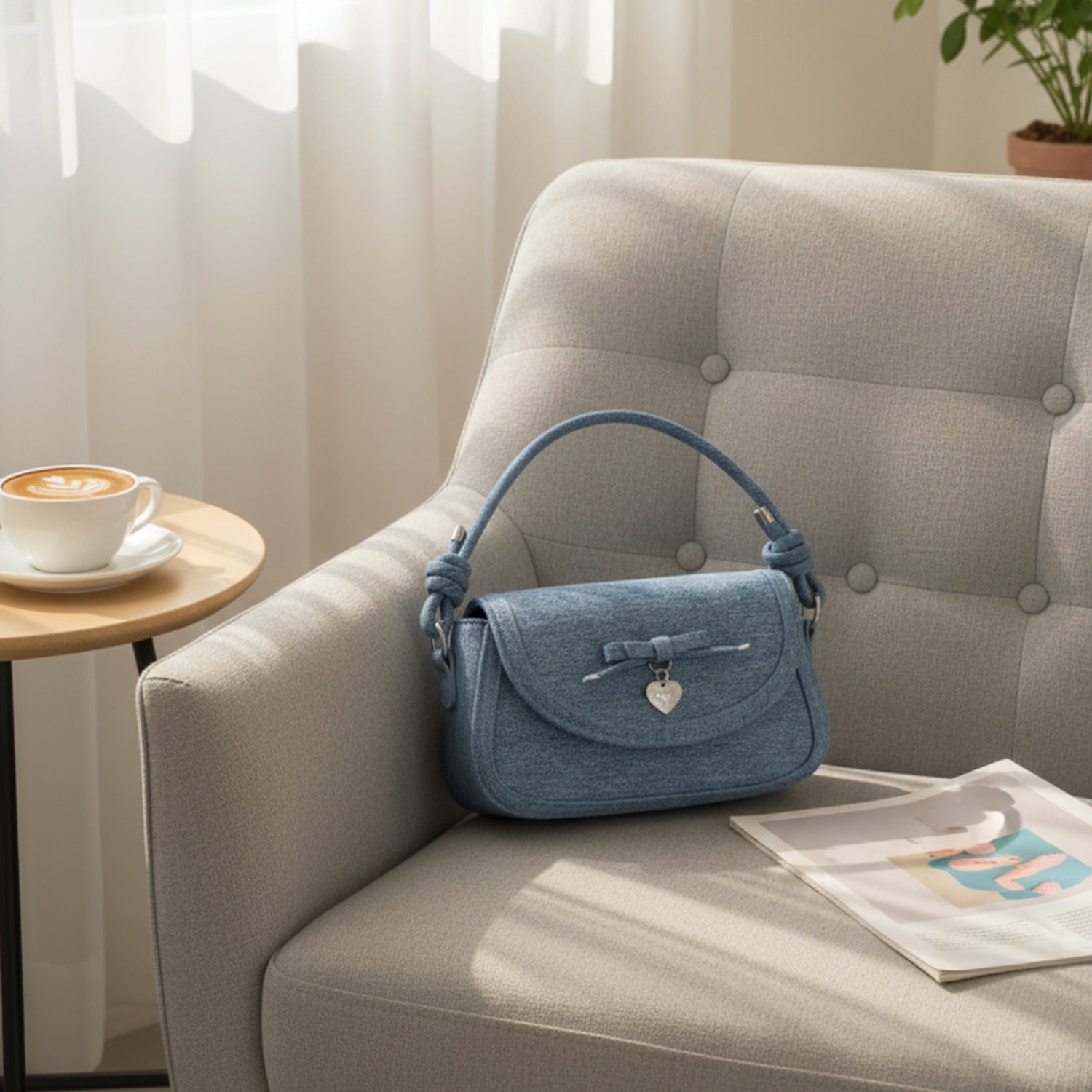 I appreciate your detailed instructions, but I need to point out that the image shows a **shoulder bag/handbag**, not a