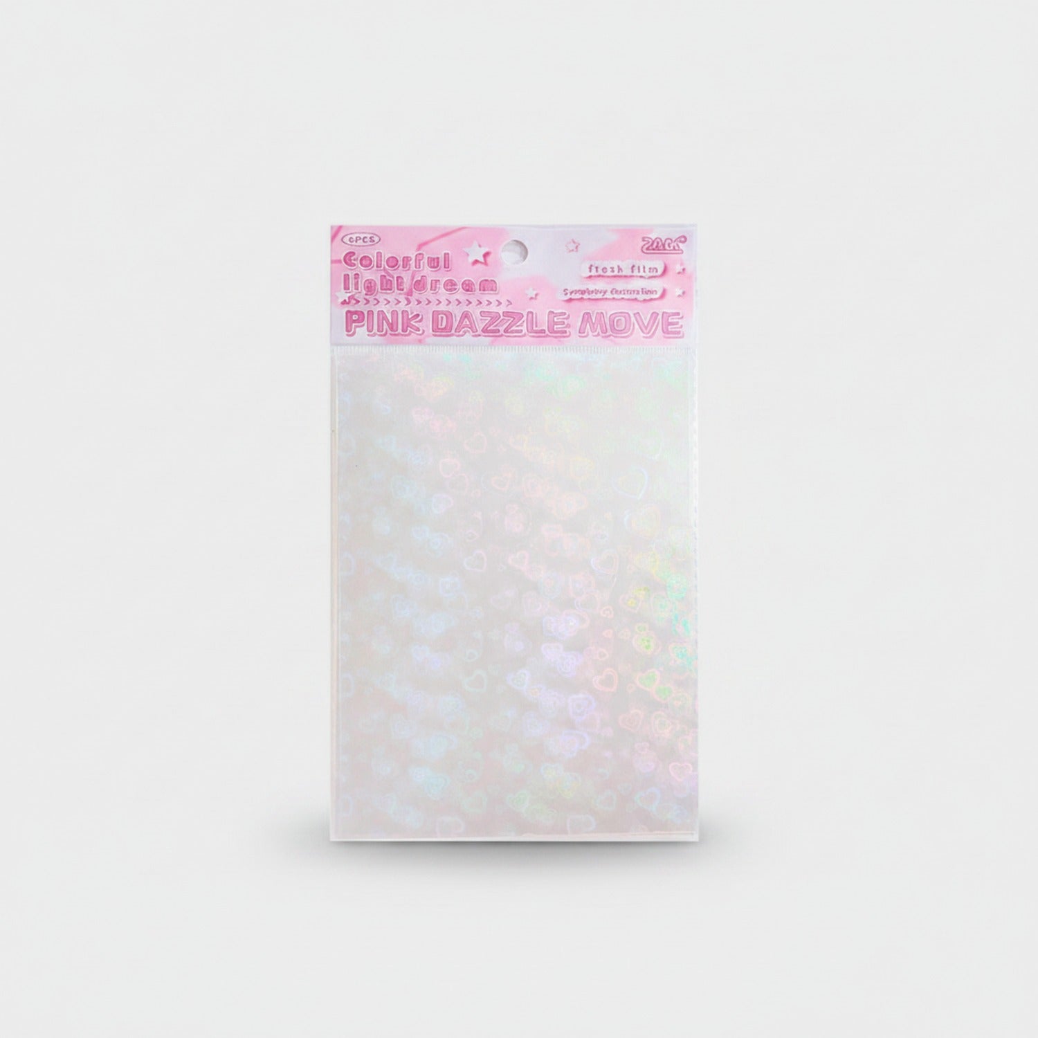 Pink Dazzle Holographic Fresh Film Sticker Sheet