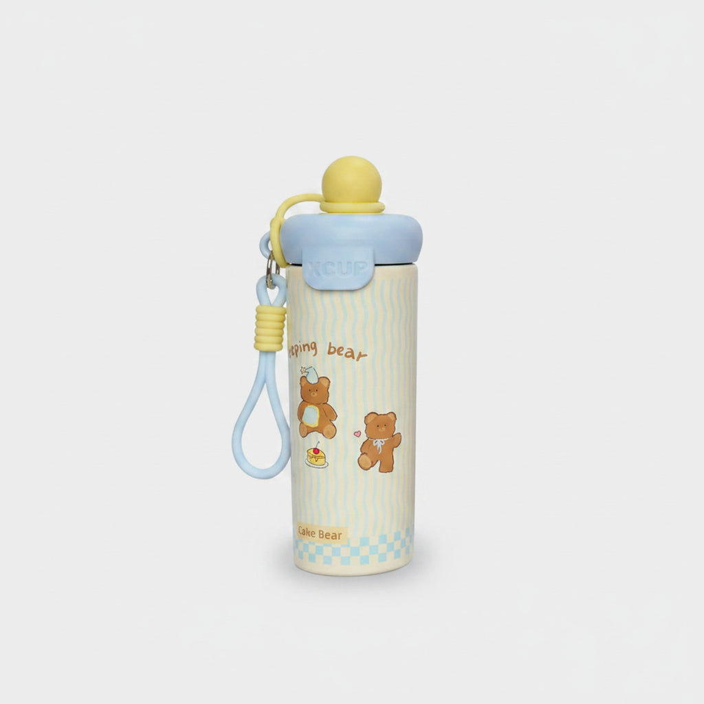 Pastel Bear Insulated Tumbler With Strap