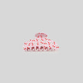 Pink Floral Beaded Hair Claw Clip
