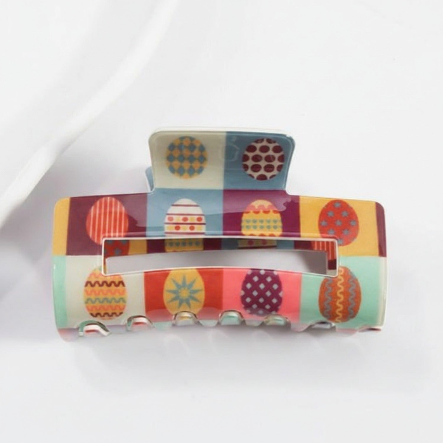 Easter Egg Colorblock Hair Claw Clip
