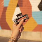 Leopard Print Gold Tortoiseshell Hair Claw Clip