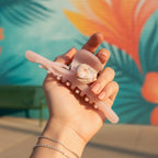 Pearl Shell Translucent Pink Hair Claw