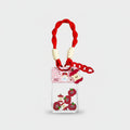 Apple Puppy Clear Cup Charm With Twisted Cord Strap