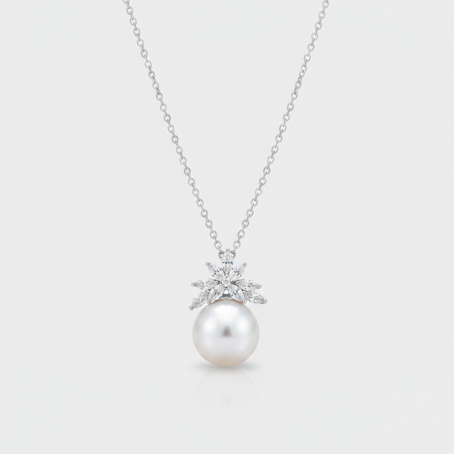 Pearl Star Pendant Gold Chain Necklace