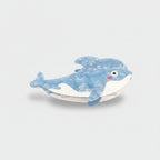Blue Dolphin Translucent Hair Claw Clip