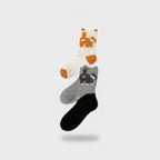 Butterfly Print Crew Socks Three-Pack Bundle