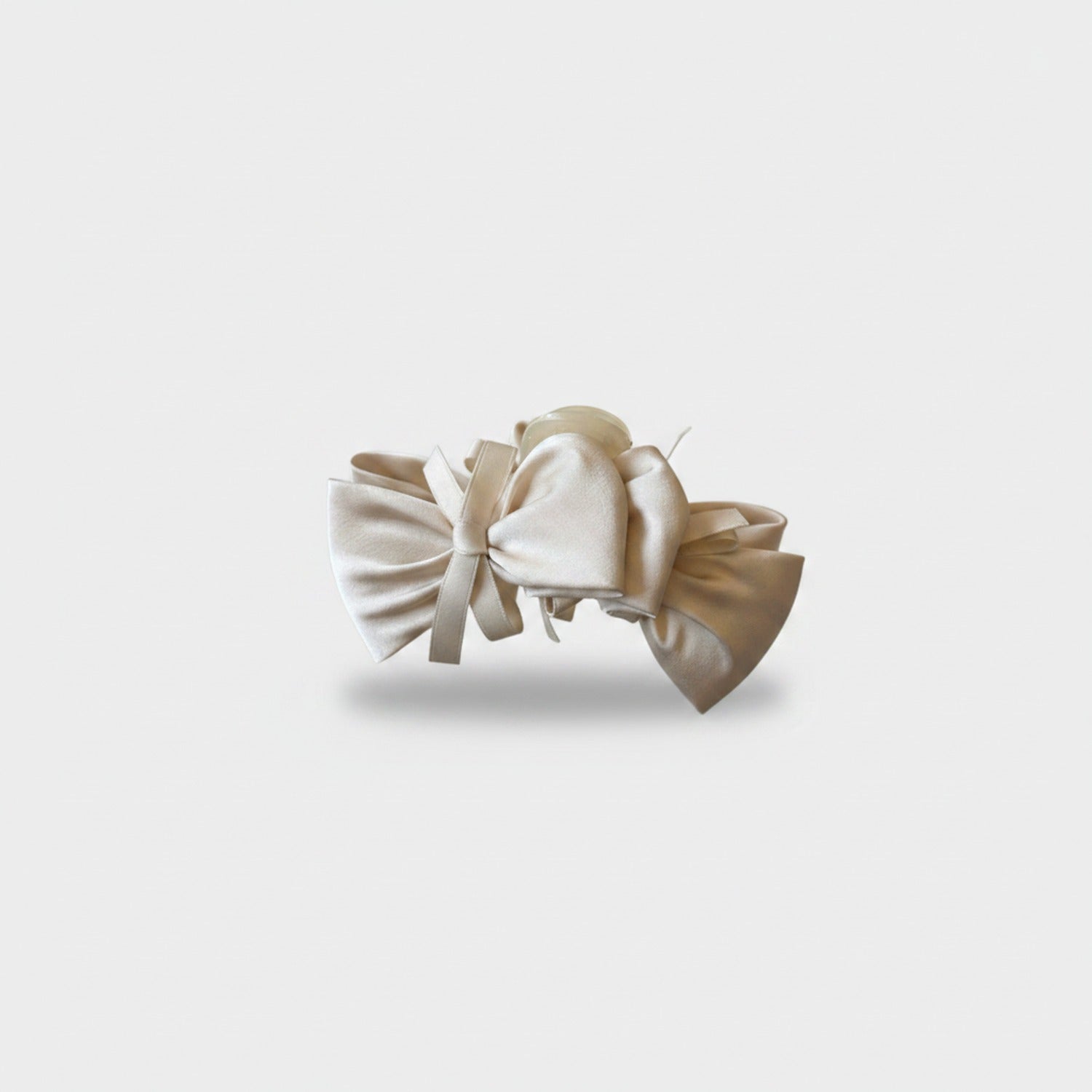 Pink Velvet Bow Hair Claw Clip