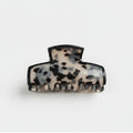 Tortoiseshell Hair Claw Clip - Black & White Tortoiseshell