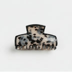 Tortoiseshell Hair Claw Clip - Black & White Tortoiseshell