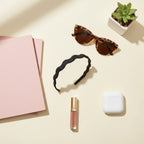 Twisted Cream Wavy Padded Headband